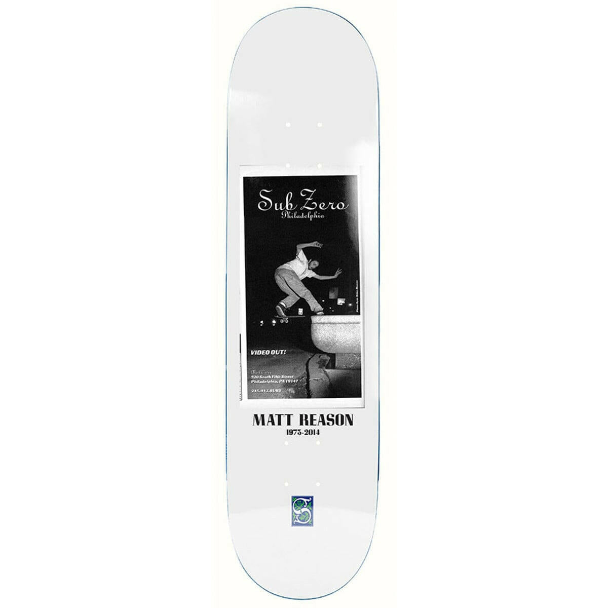 Heritage - Sub Zero Matt Reason 8.5 Skateboard Deck.