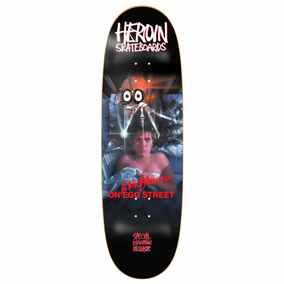 Heroin A Nightmare On Egg Street 9.875 Skateboard Deck