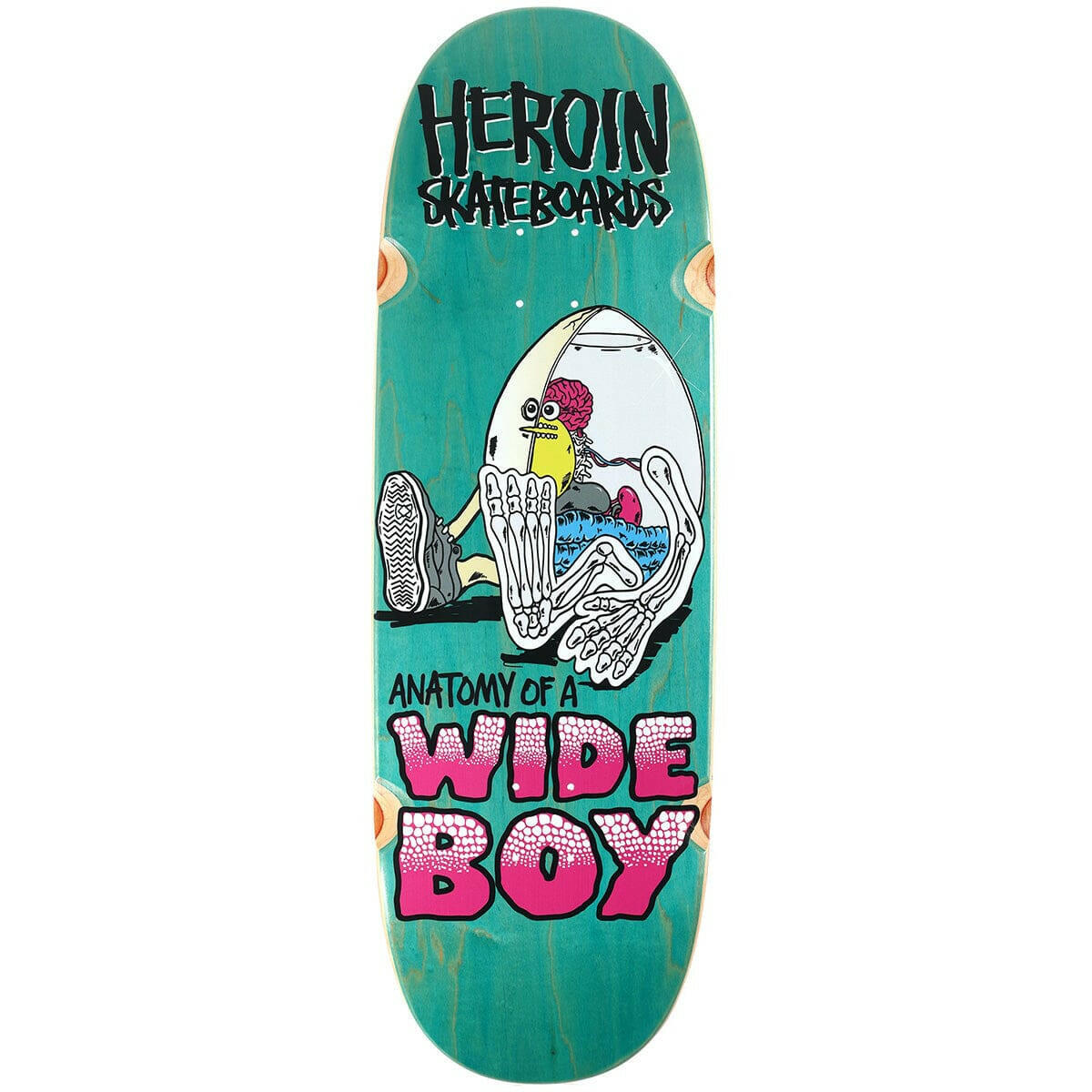 Heroin - Anatomy Of A Wide Boy 10.4 Skateboard Deck.
