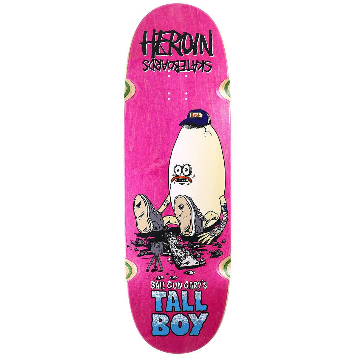 Heroin - Bail Gun Gary's Tall Boy 10.25 Skateboard Deck.