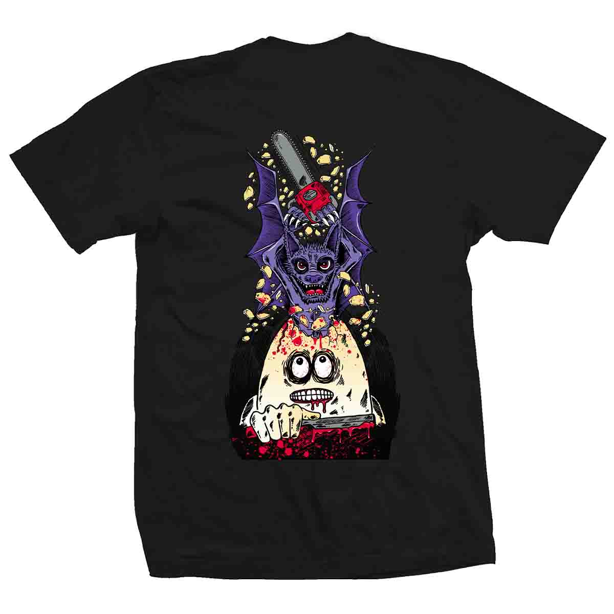 Heroin Bat Egg Tee Black Back