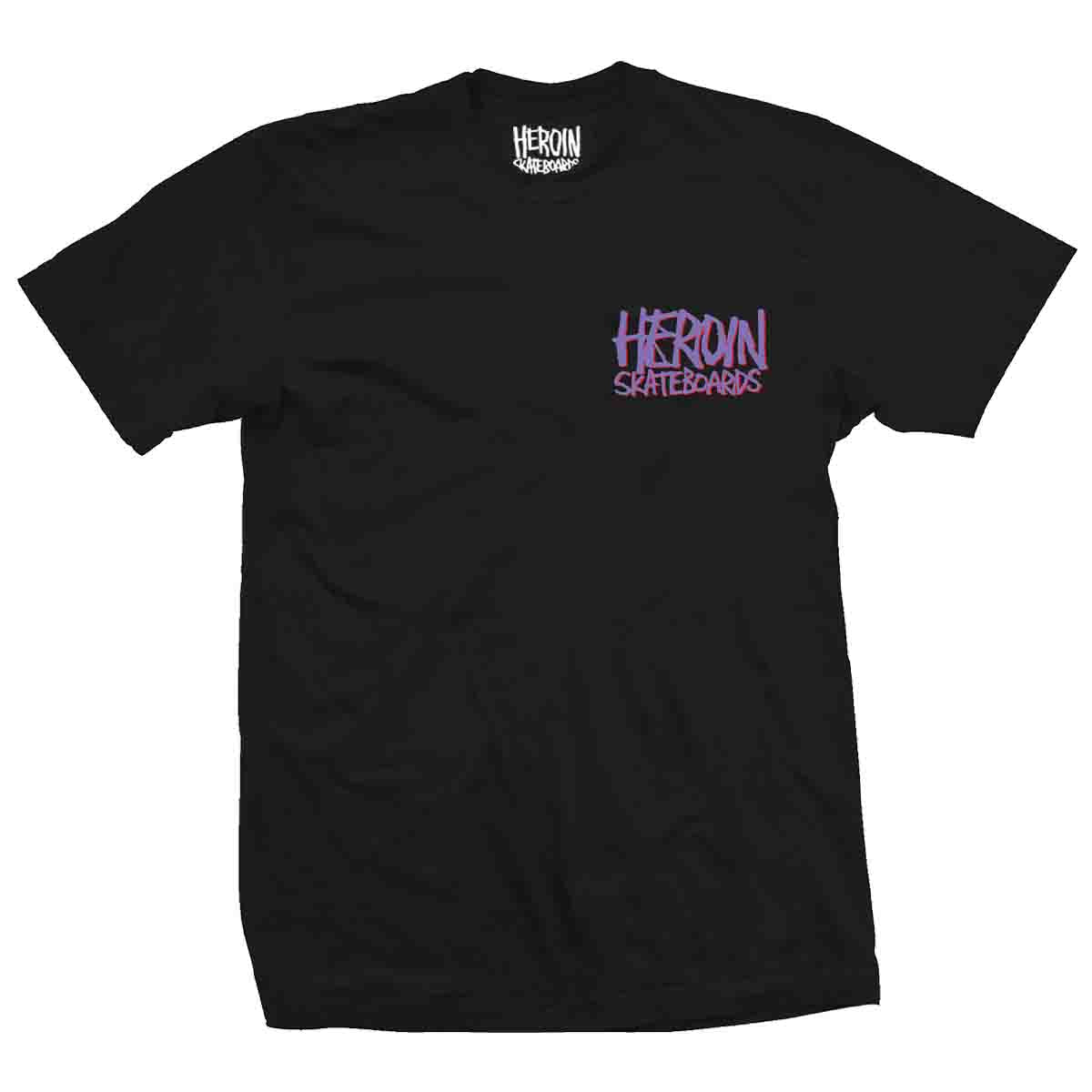 Heroin Bat Egg Tee Black Front