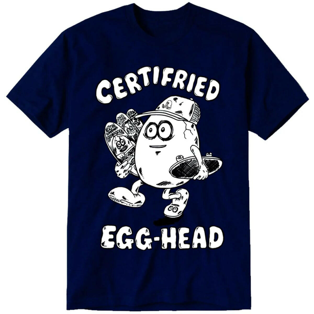 Heroin - Certifried Egg Head Tee Navy.