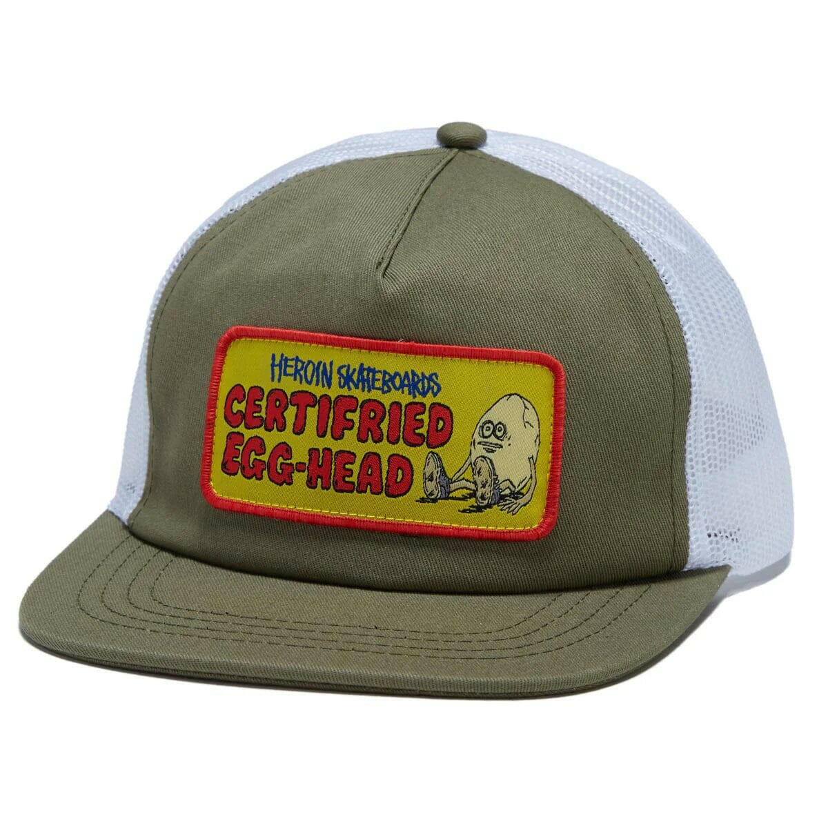 Heroin - Certifried Trucker Hat Olive.