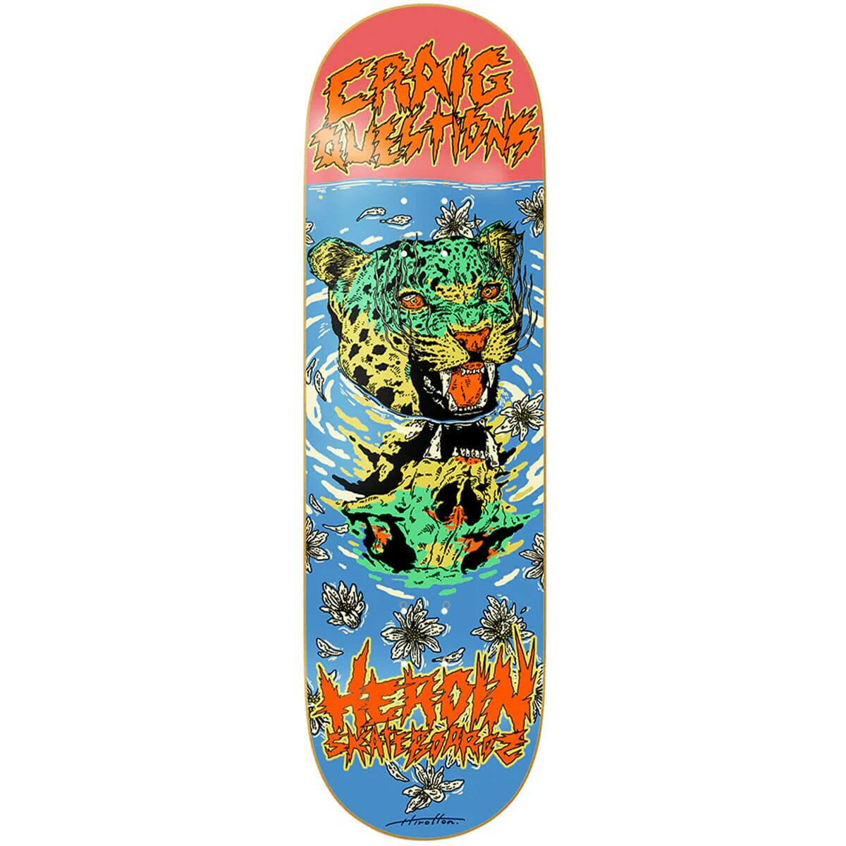 Heroin - Craig Questions Dead Reflections 9.0 Skateboard Deck.