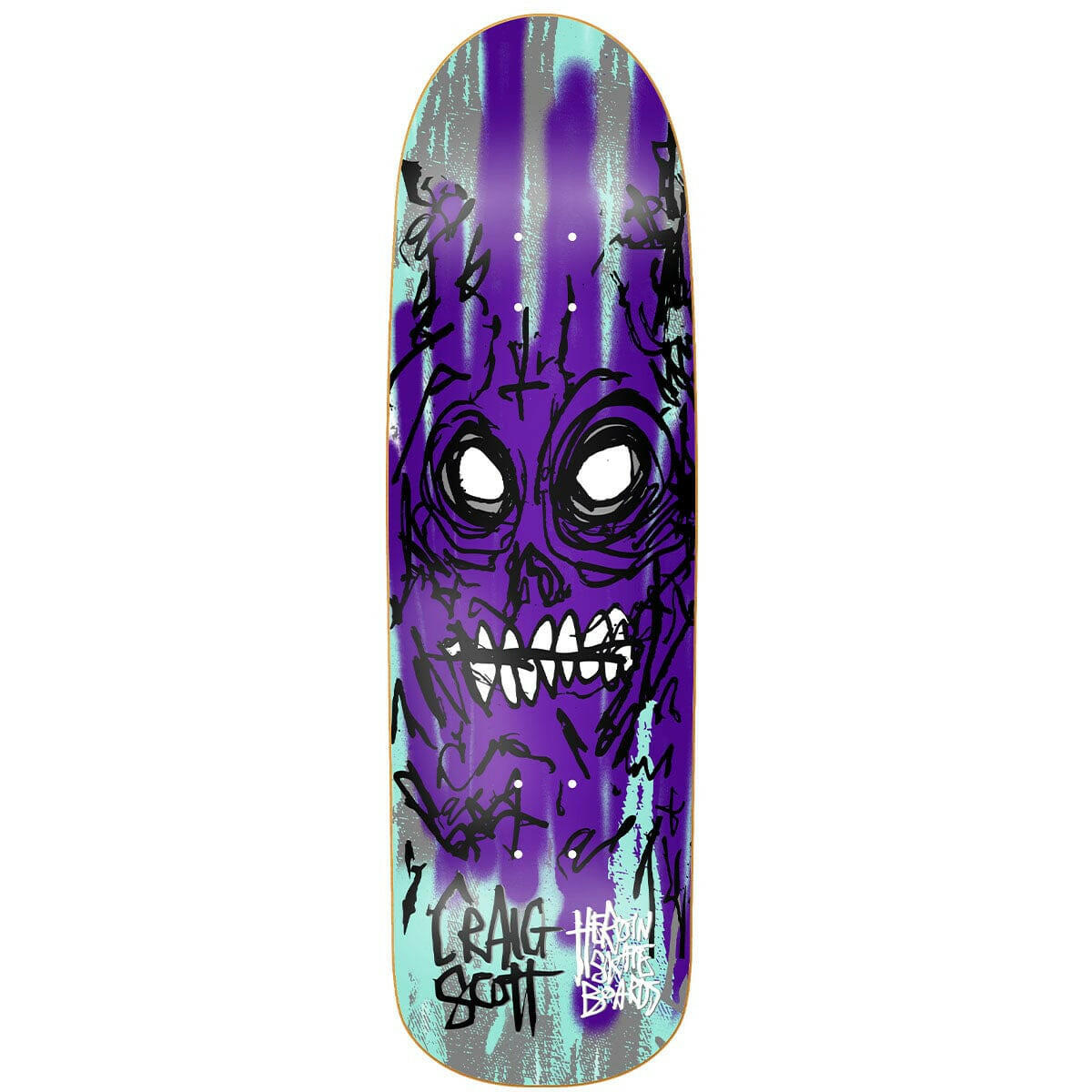 Heroin - Craig Questions Savages 9.0 Skateboard Deck.