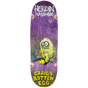 Heroin - Craig Questions Craig’s Rotten Egg 10.0 Skateboard Deck.