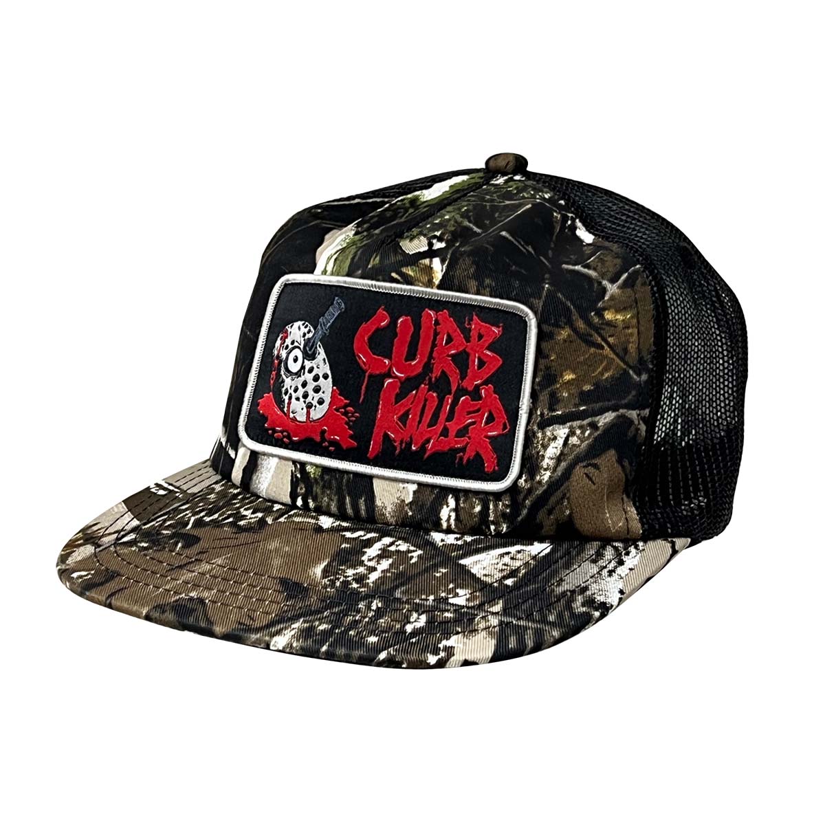 Heroin Curb Killer Trucker Hat Camo