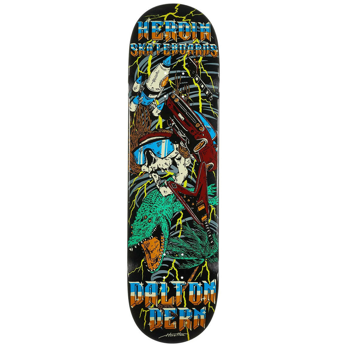 Heroin - Dalton Dern Hurricane 8.5 Skateboard Deck.