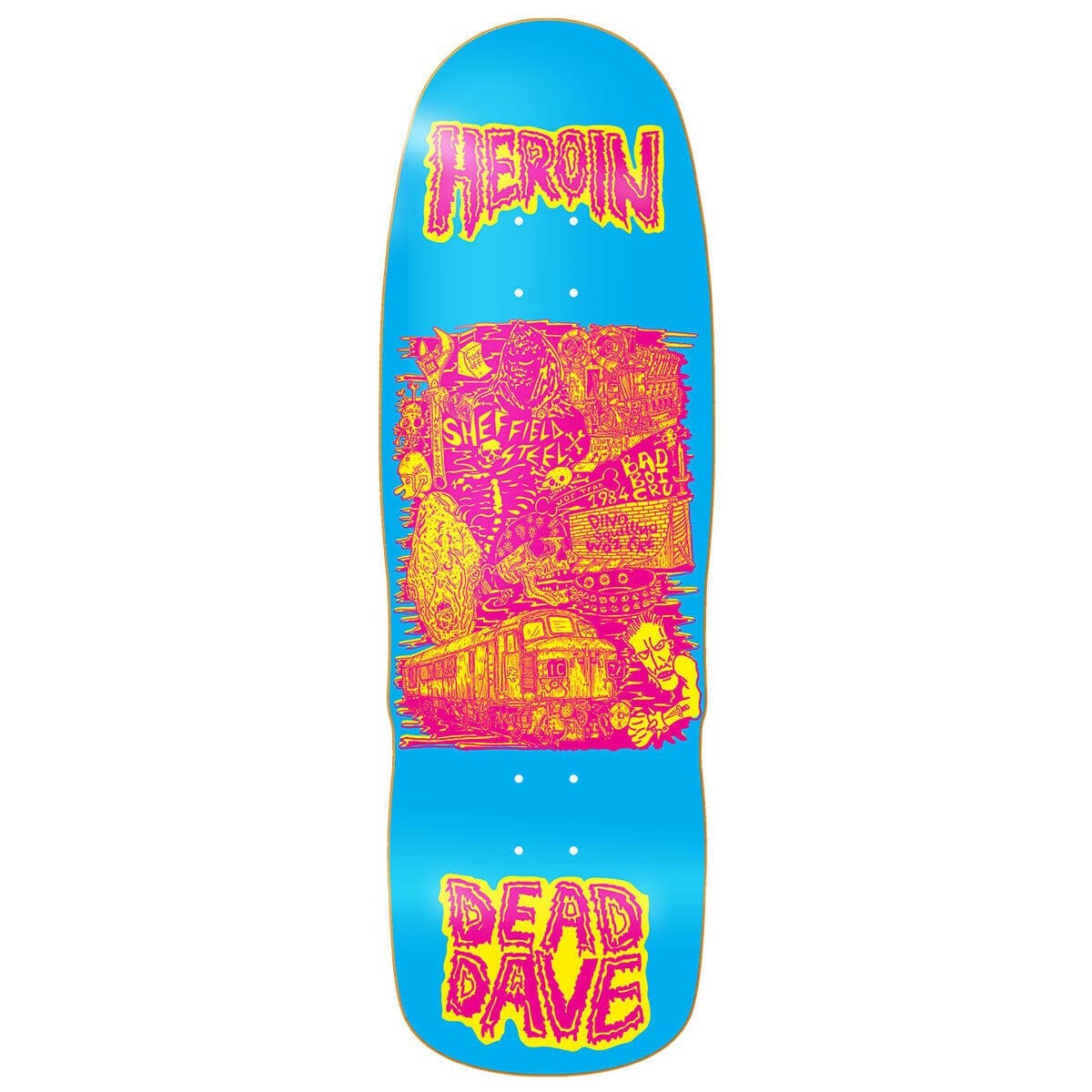 Heroin - Dead Dave Allegory of Fear 10.1 Skateboard Deck.