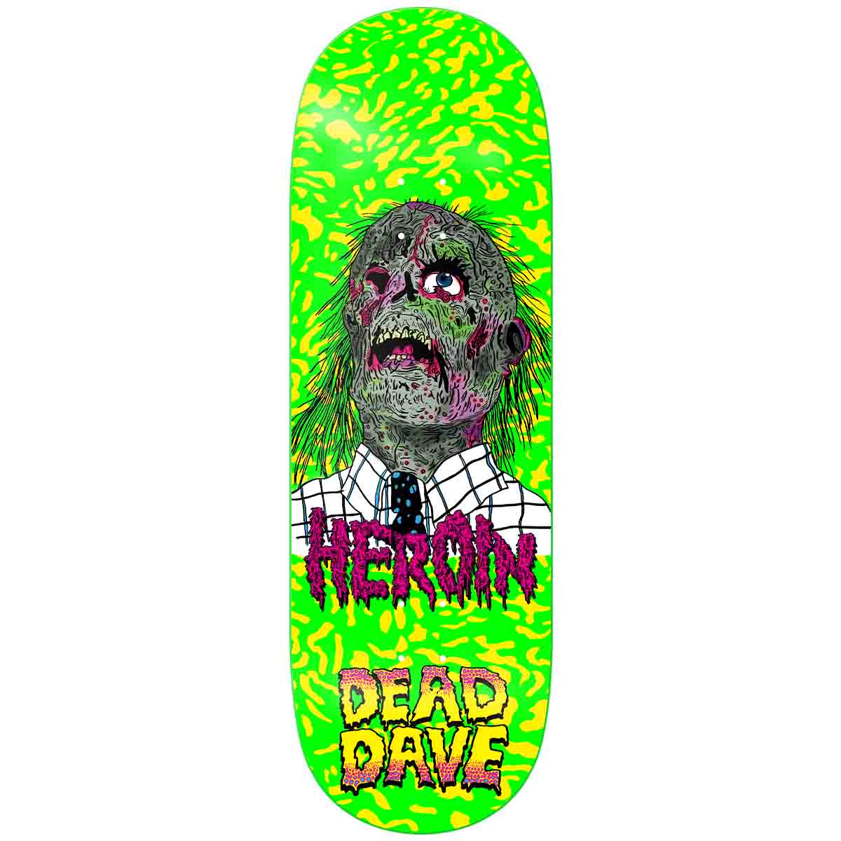 Heroin Dead Dave Dead Head 10.125 Skateboard Deck
