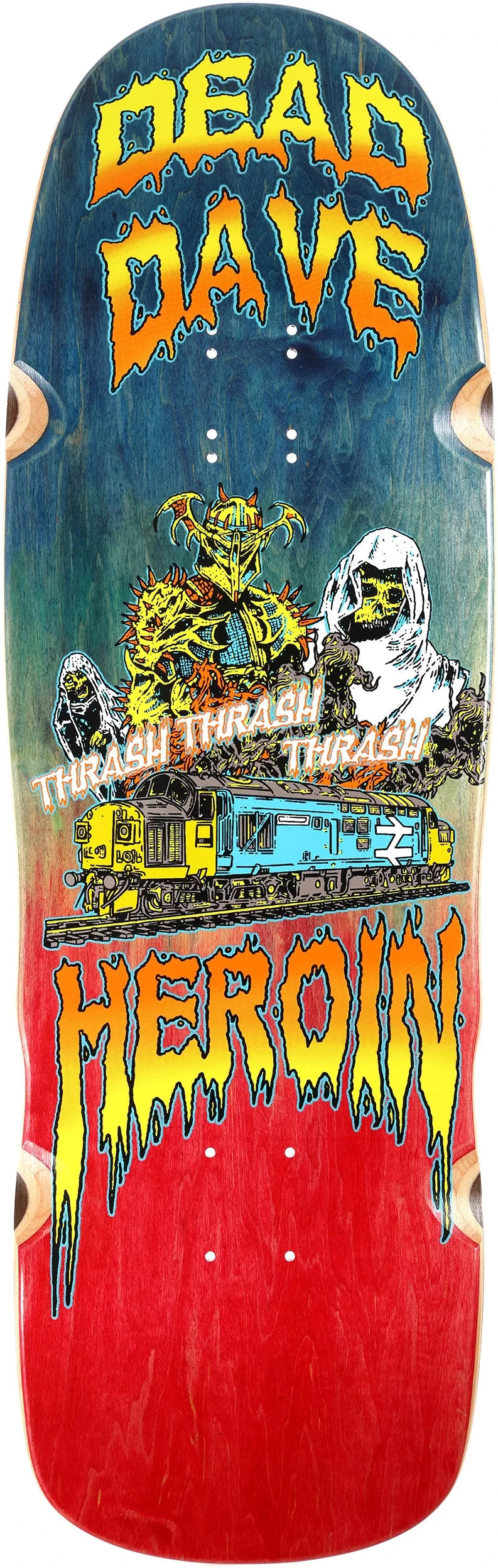 Heroin - Dead Dave Ghost Train 10.1 Skateboard Deck.