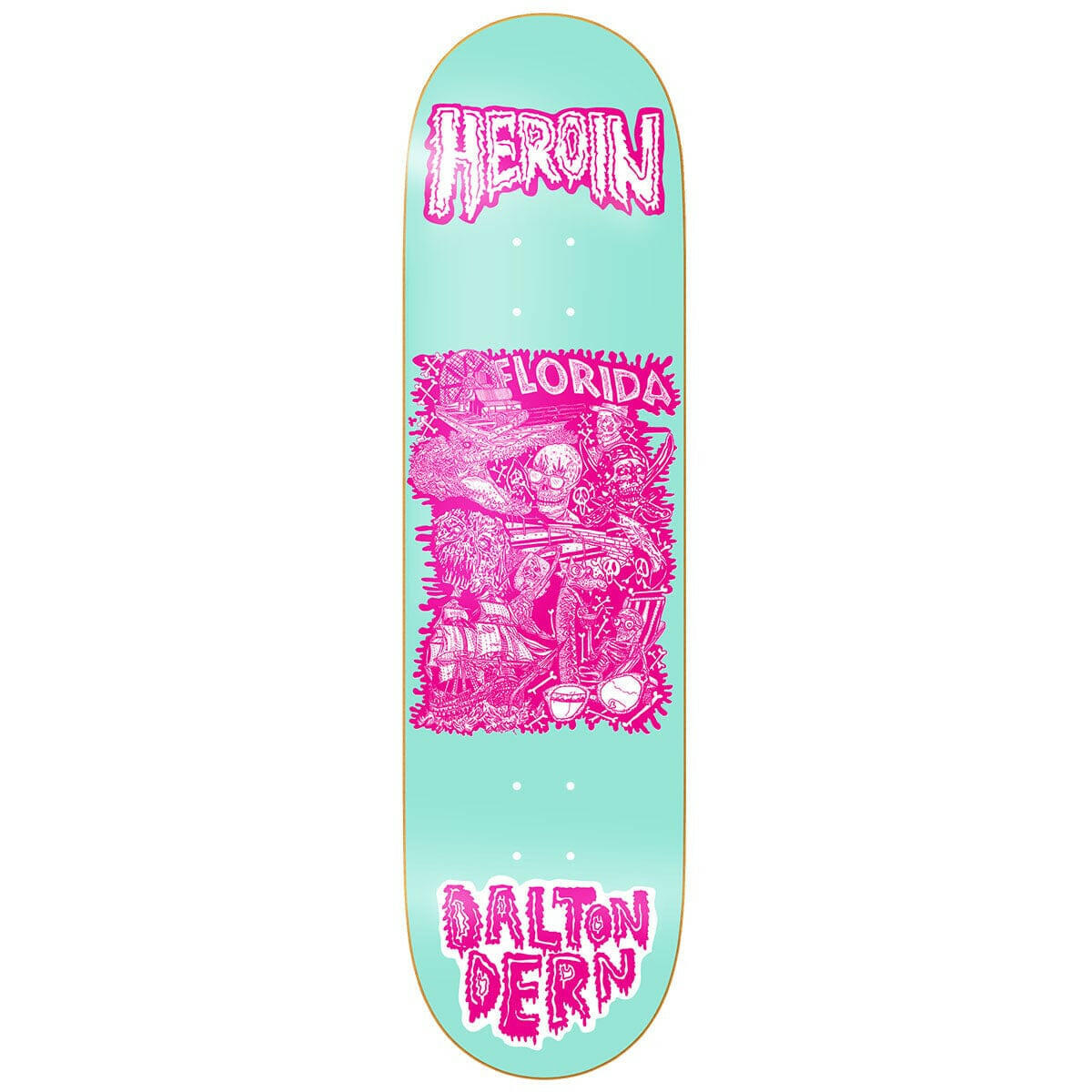 Heroin - Dalton Dern Allegory of Fear 8.5 Skateboard Deck.