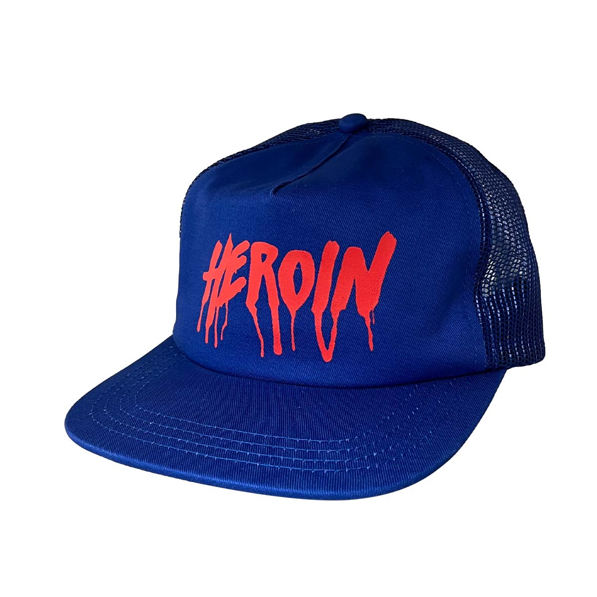 Heroin Drip Trucker Snapback Blue