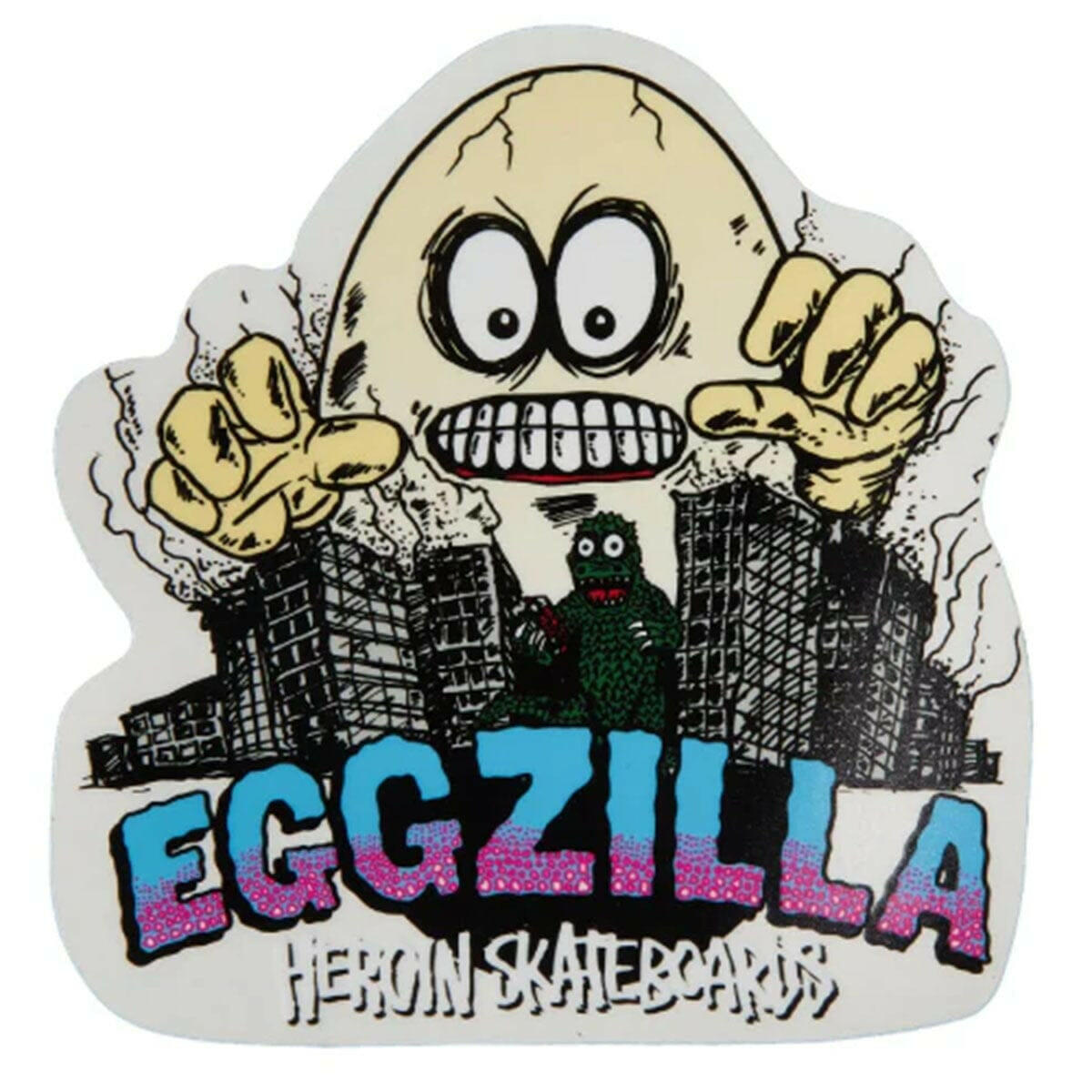 Heroin - Eggzilla 5" Sticker.