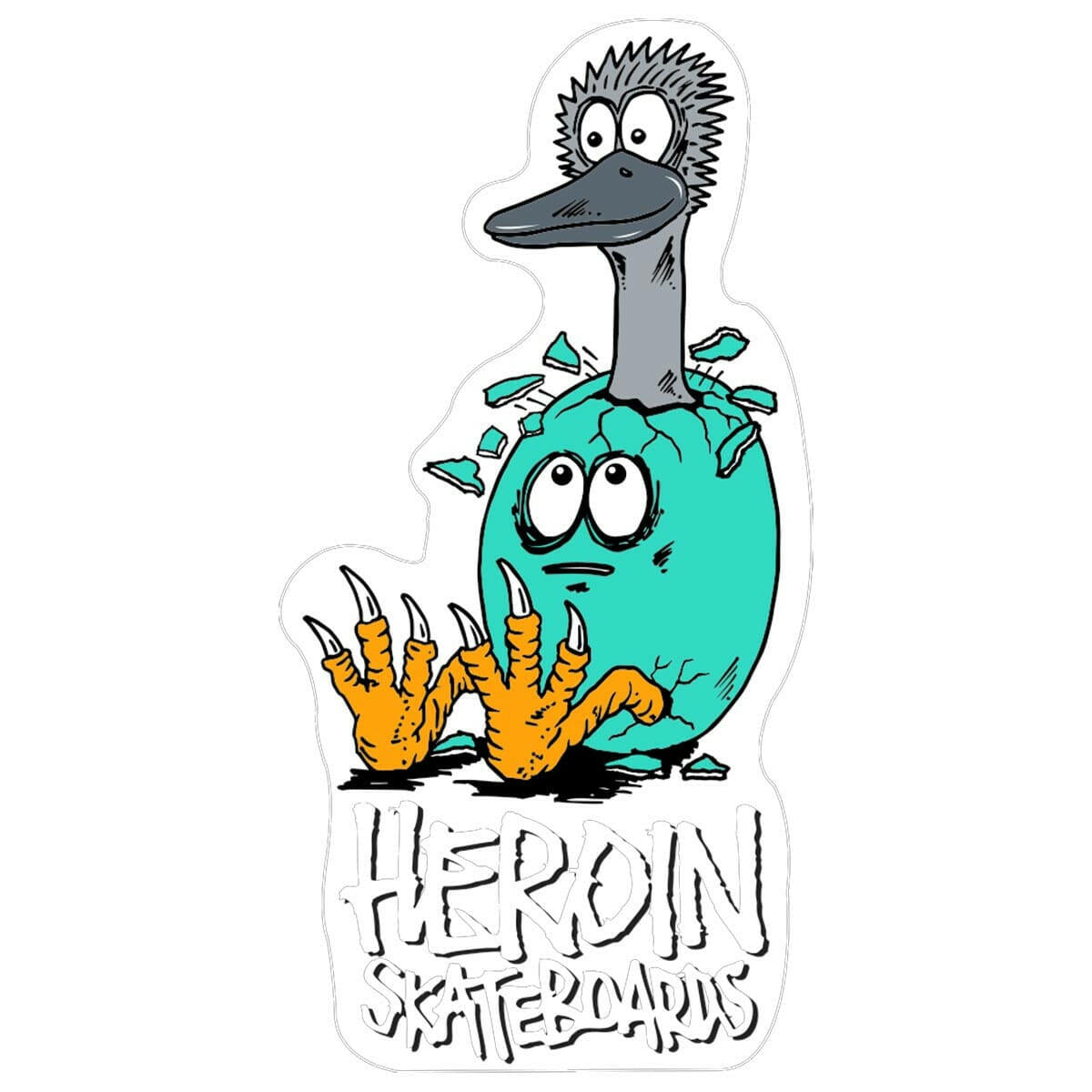 Heroin - Emu Egg 5" Sticker.