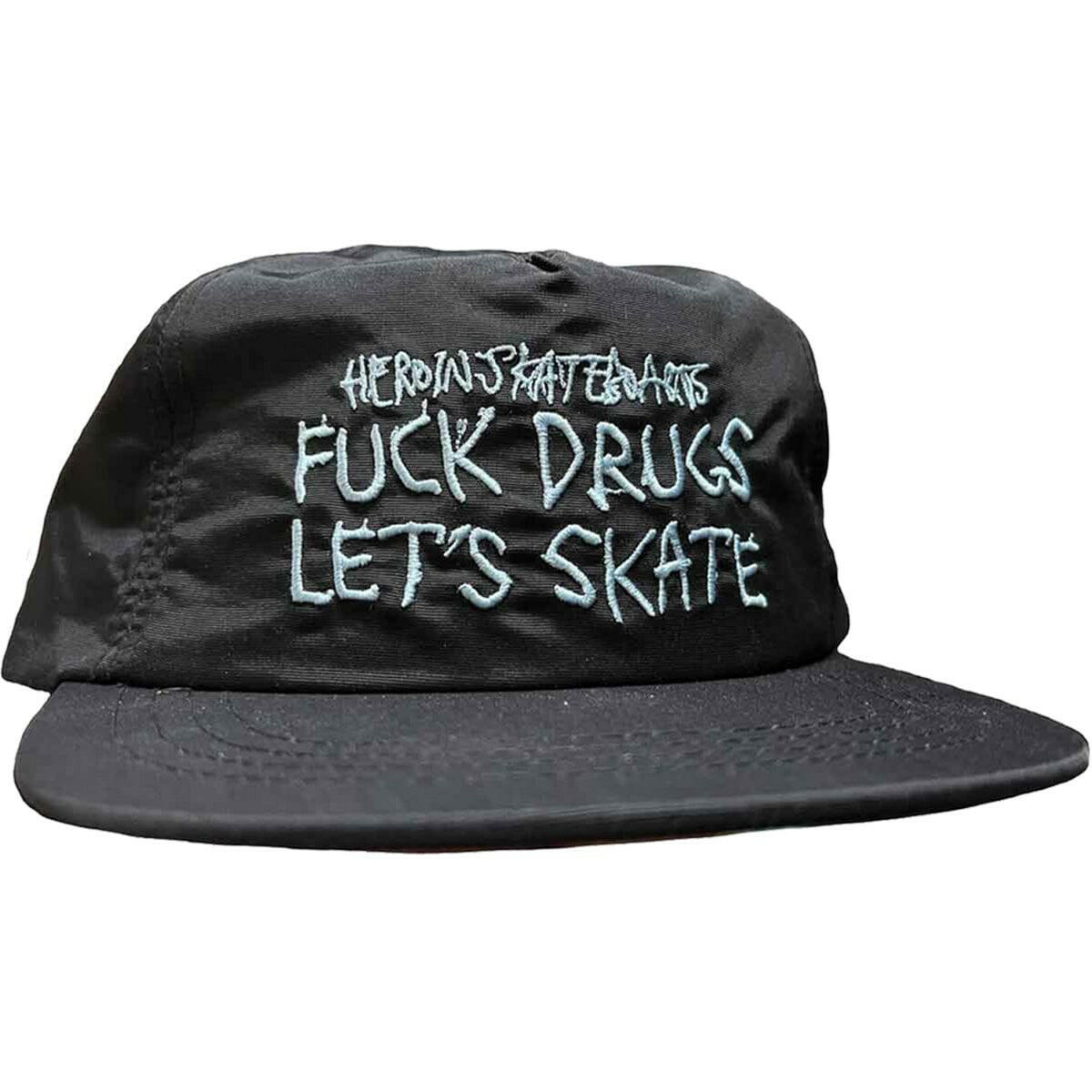 Heroin - F#ck Drugs Nylon Snapback Black.