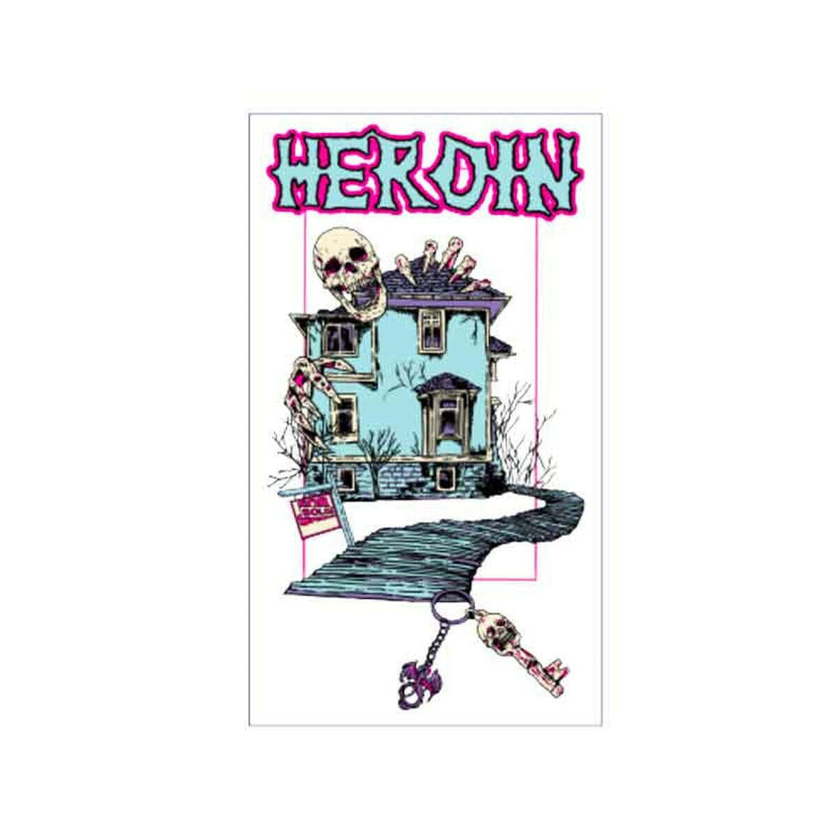 Heroin - Haunted House 5" Sticker.