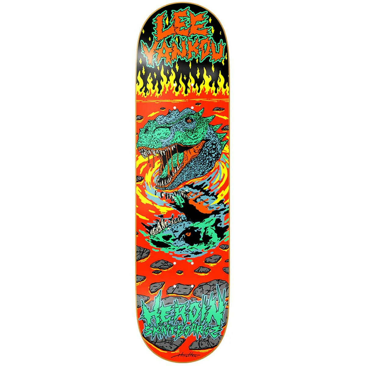 Heroin - Lee Yankou Dead Reflections 8.25 Skateboard Deck.