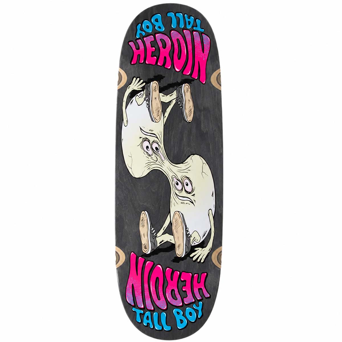 Heroin Merged Tall Boy Black 10.25 Skateboard Deck