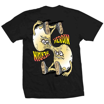 Heroin Merged Tee Black Back
