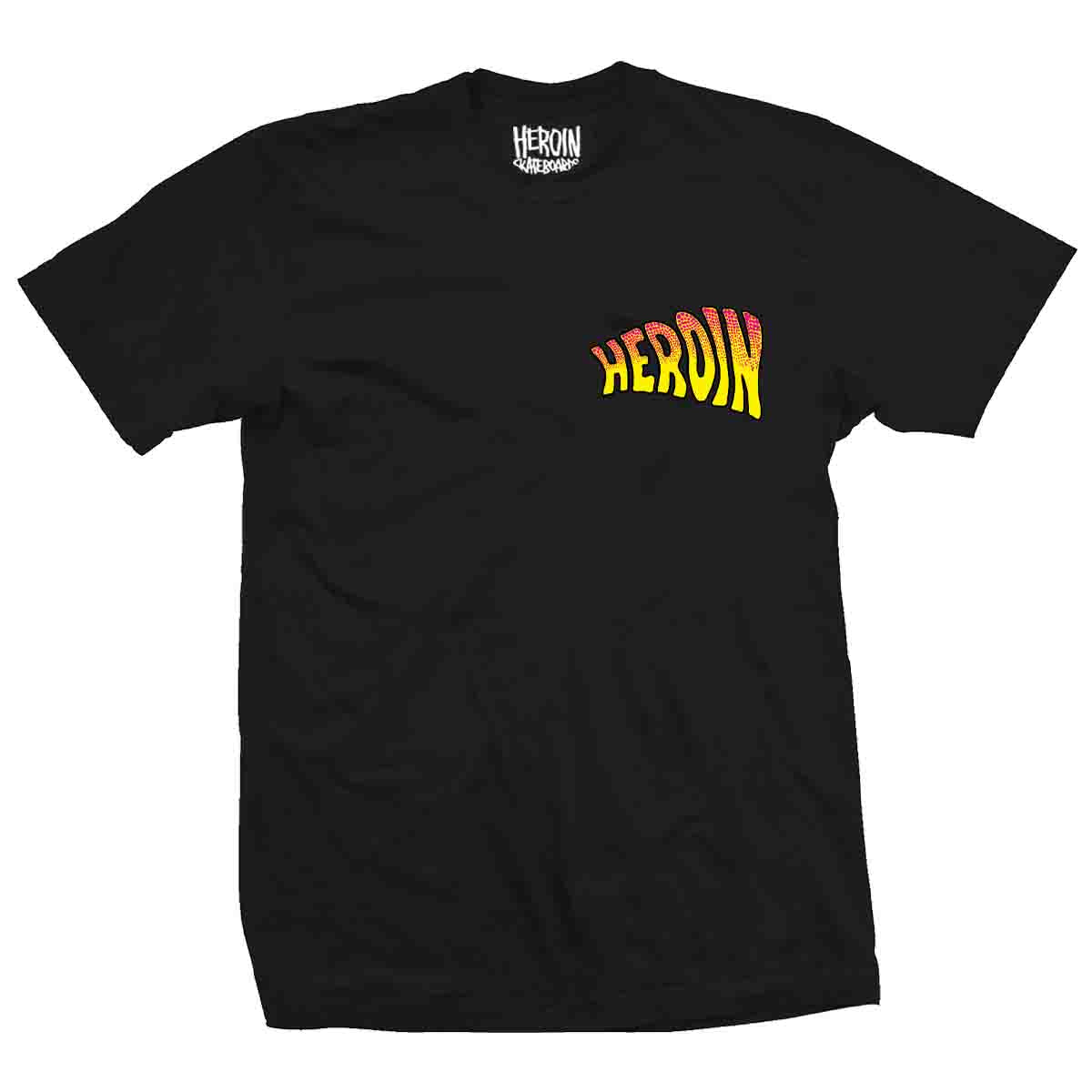 Heroin Merged Tee Black Front