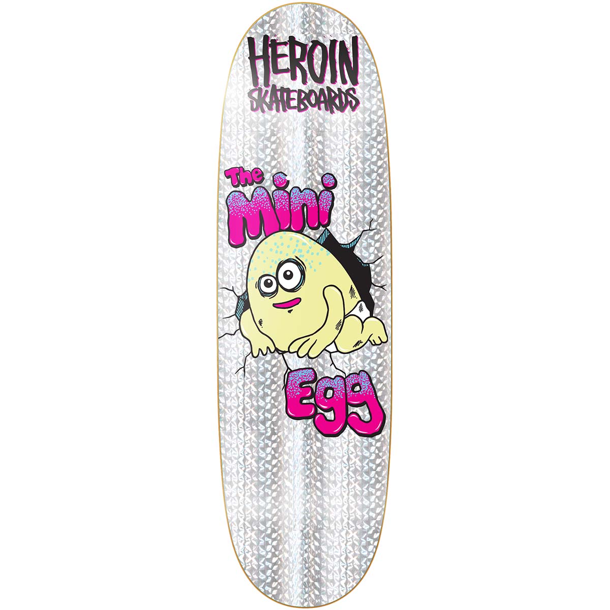 Heroin Mini Egg Holographic Foil 8.38 Skateboard Deck