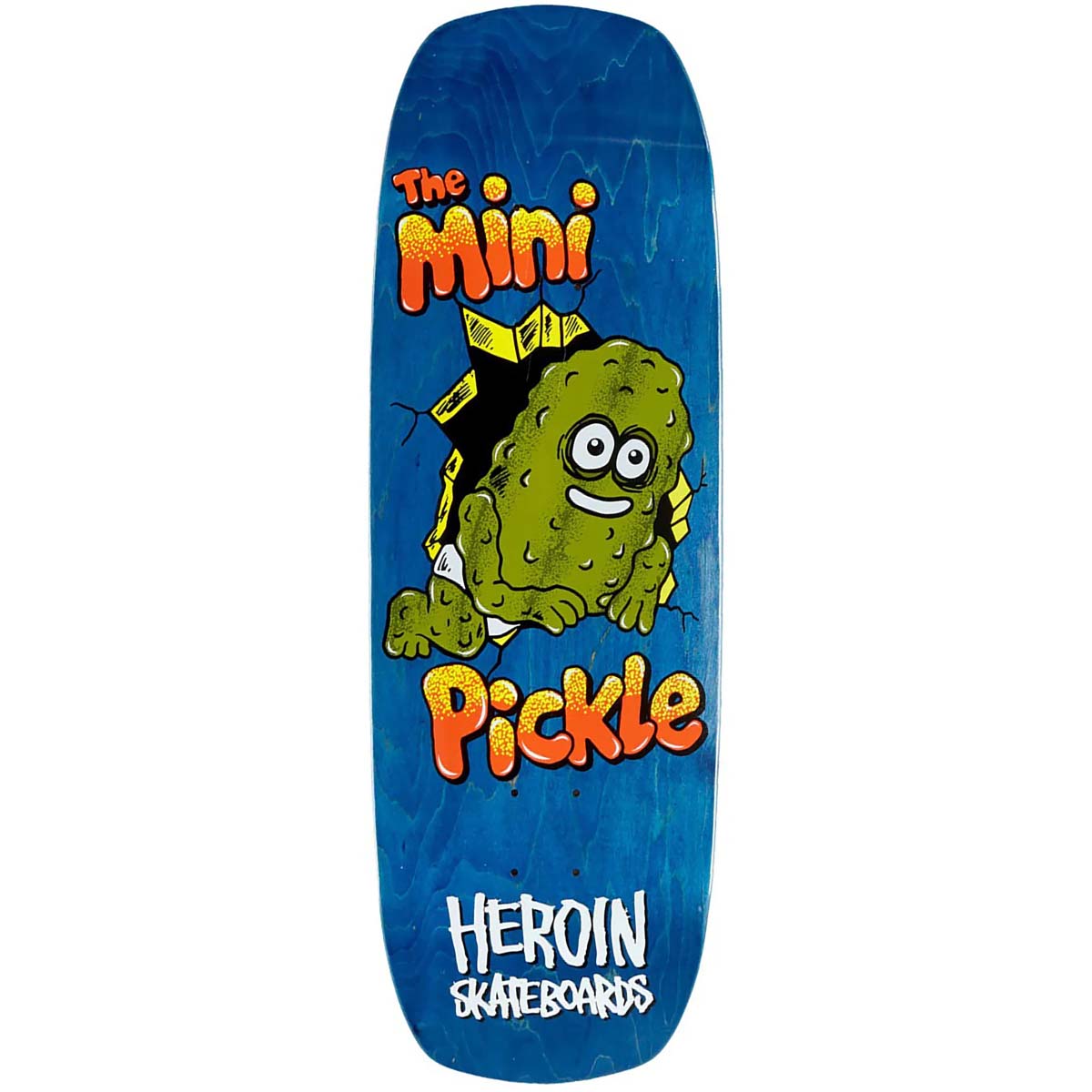 Heroin Mini Pickle Blue 9.5 Skateboard Deck