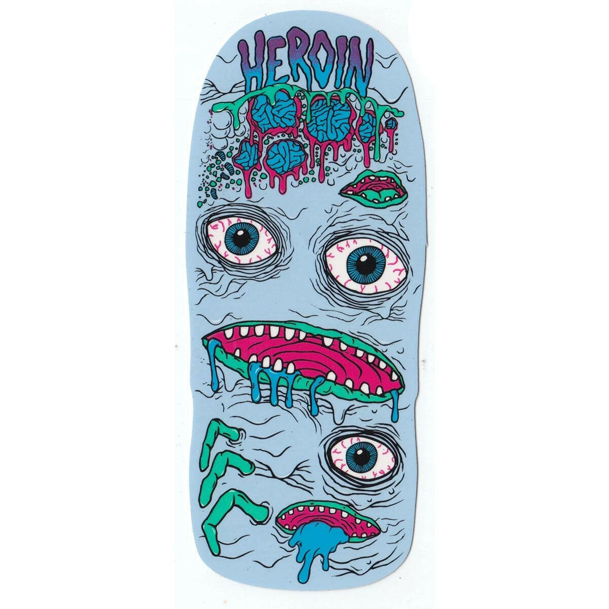 Heroin - Shellbound 6" Sticker.