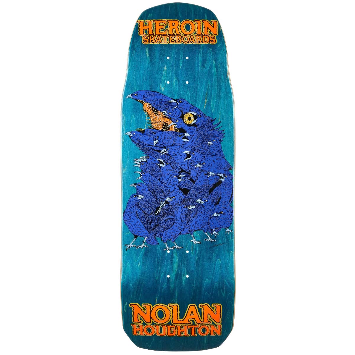 Heroin Nolan Houghton Crow Blue 9.9 Skateboard Deck