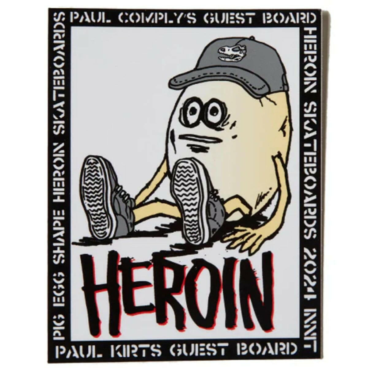 Heroin - Paul's Egg 5" Sticker.