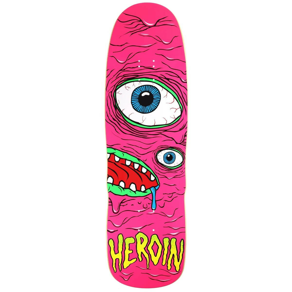 Heroin - Pink Mutant 9.5 Skateboard Deck.