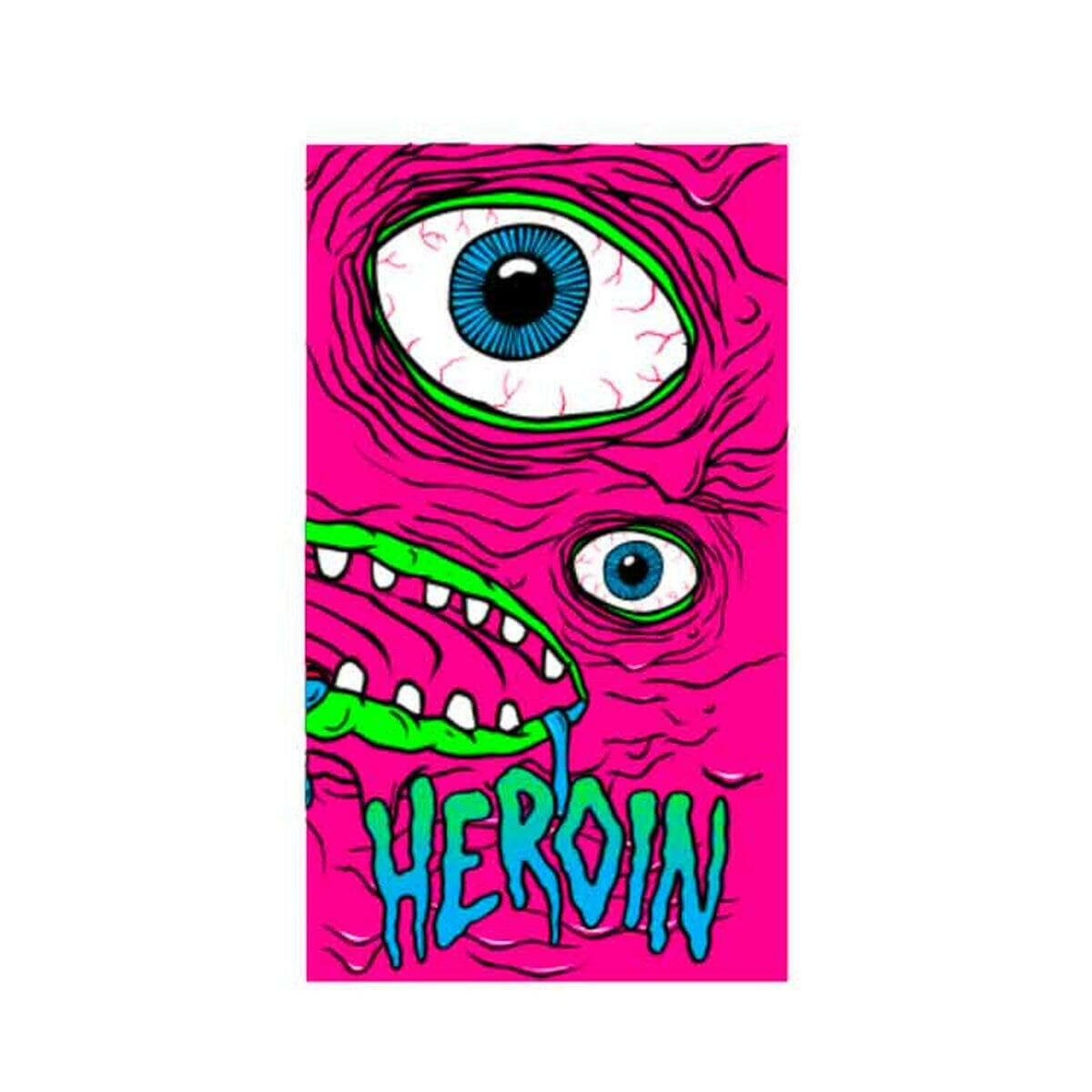 Heroin - Pink Mutant 5" Sticker.