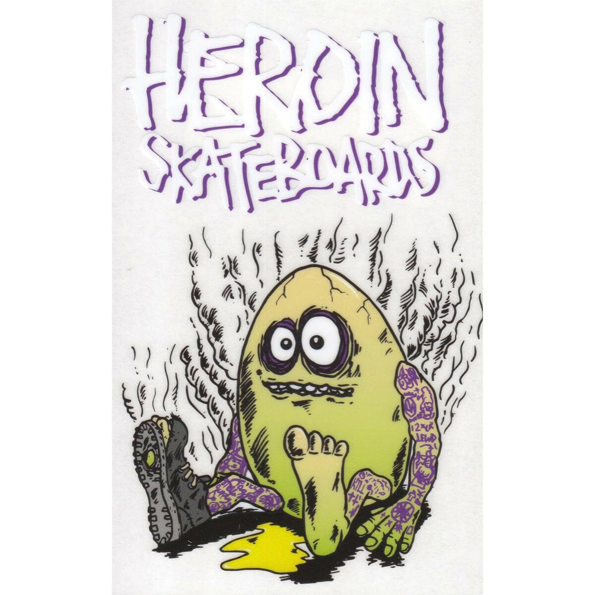 Heroin - Shellbound 6" Sticker.