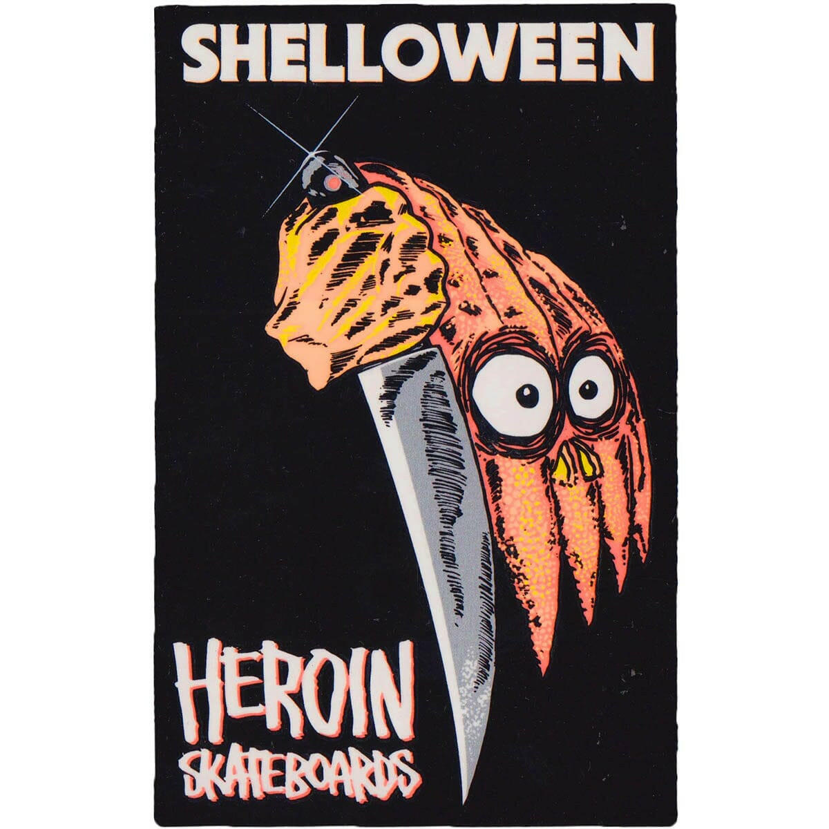 Heroin - Shelloween 6" Sticker.