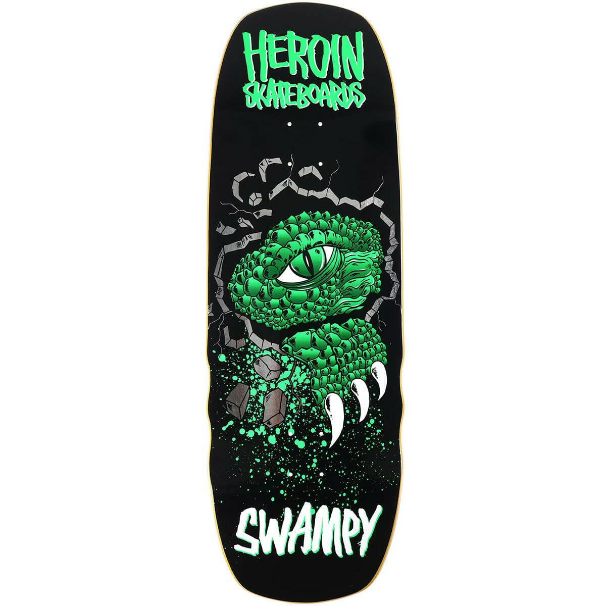 Heroin - Swampy Alligator Shovel 10.5 Skateboard Deck.