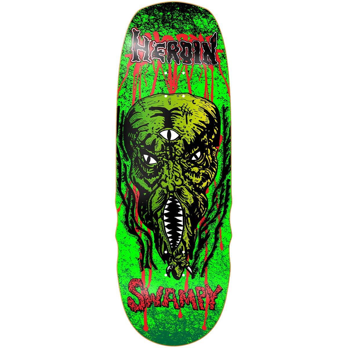 Heroin Swampy KO2 Slime Face 10.6 Skateboard Deck