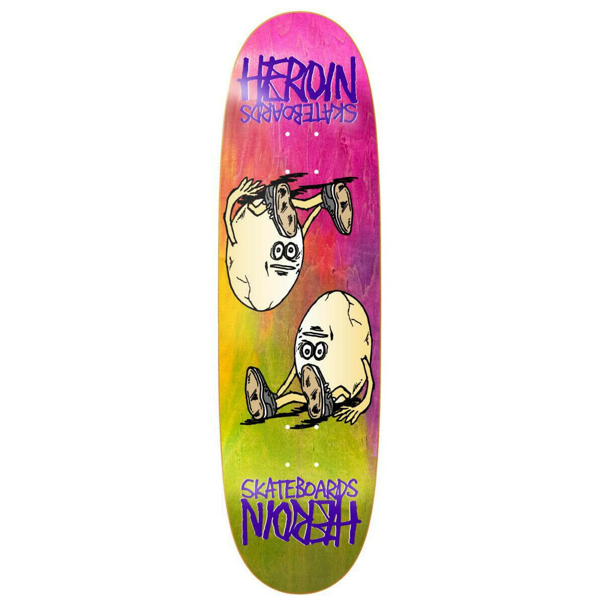 Heroin - Symmetrical Egg Rainbow 8.75 Skateboard Deck.