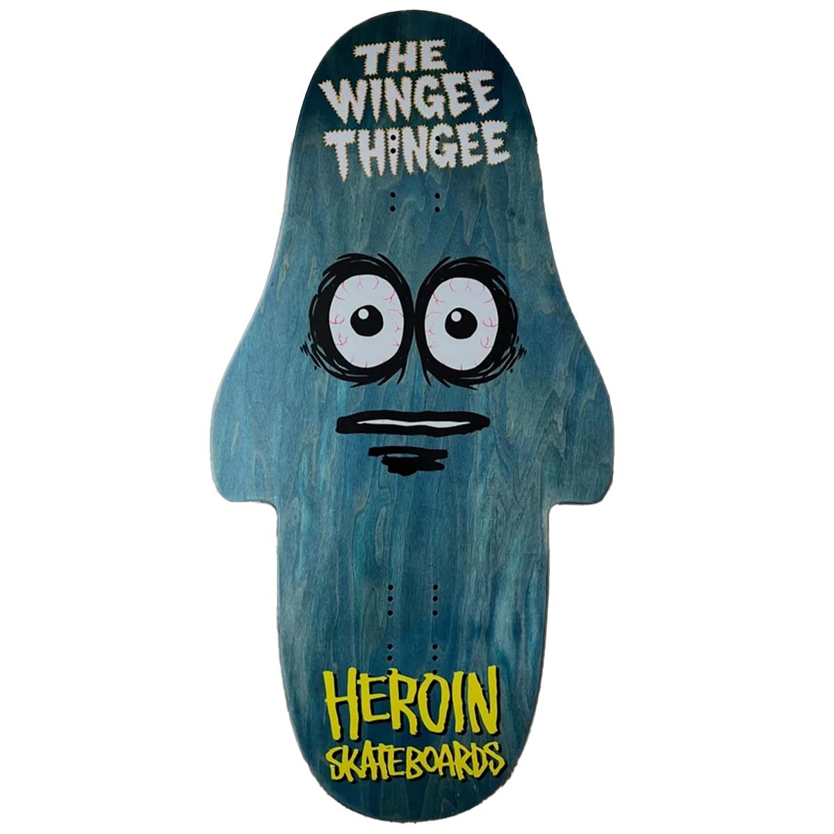 Heroin The Wingee Thingee Blue 15.0 Skateboard Deck
