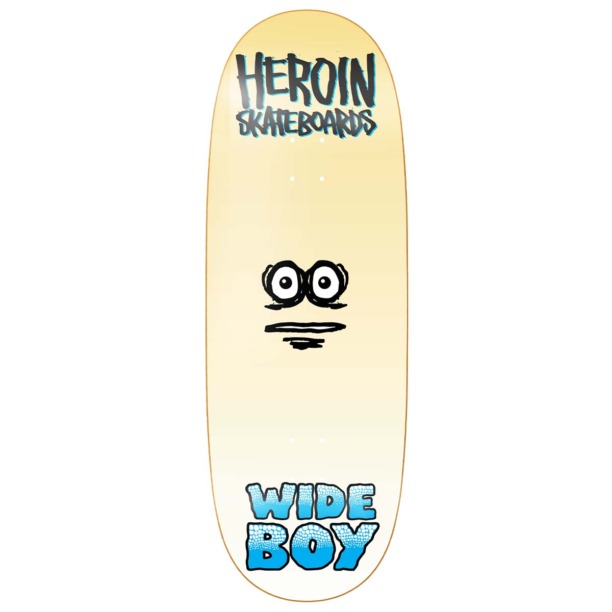 Heroin Wide Boy Face 10.75 Skateboard Deck