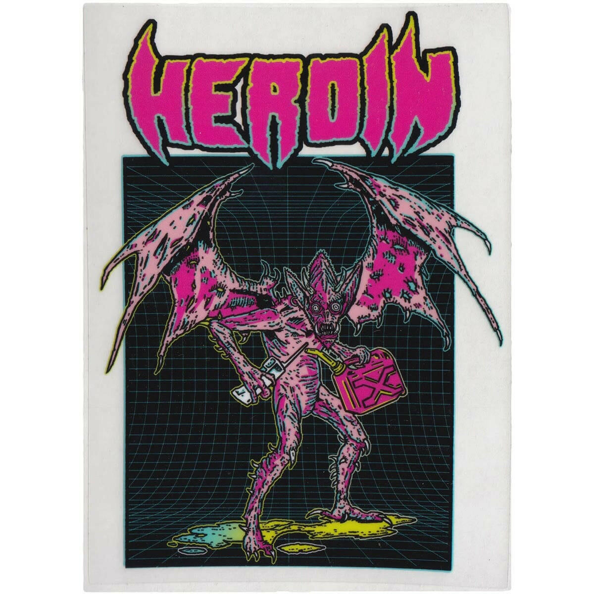 Heroin - Yankou 4" Sticker.