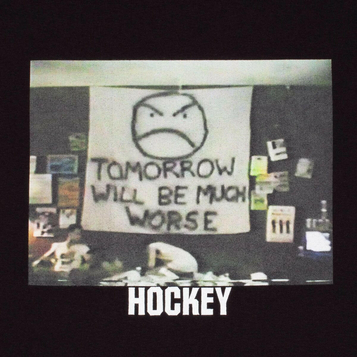 Hockey - Much Worse Tee Black.