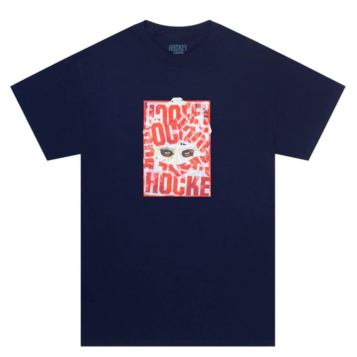 【HOCKEY】 WAR ALL OVER TEE NAVY Hockey War All Over Tee Navy – Bold Skate Graphic Tee