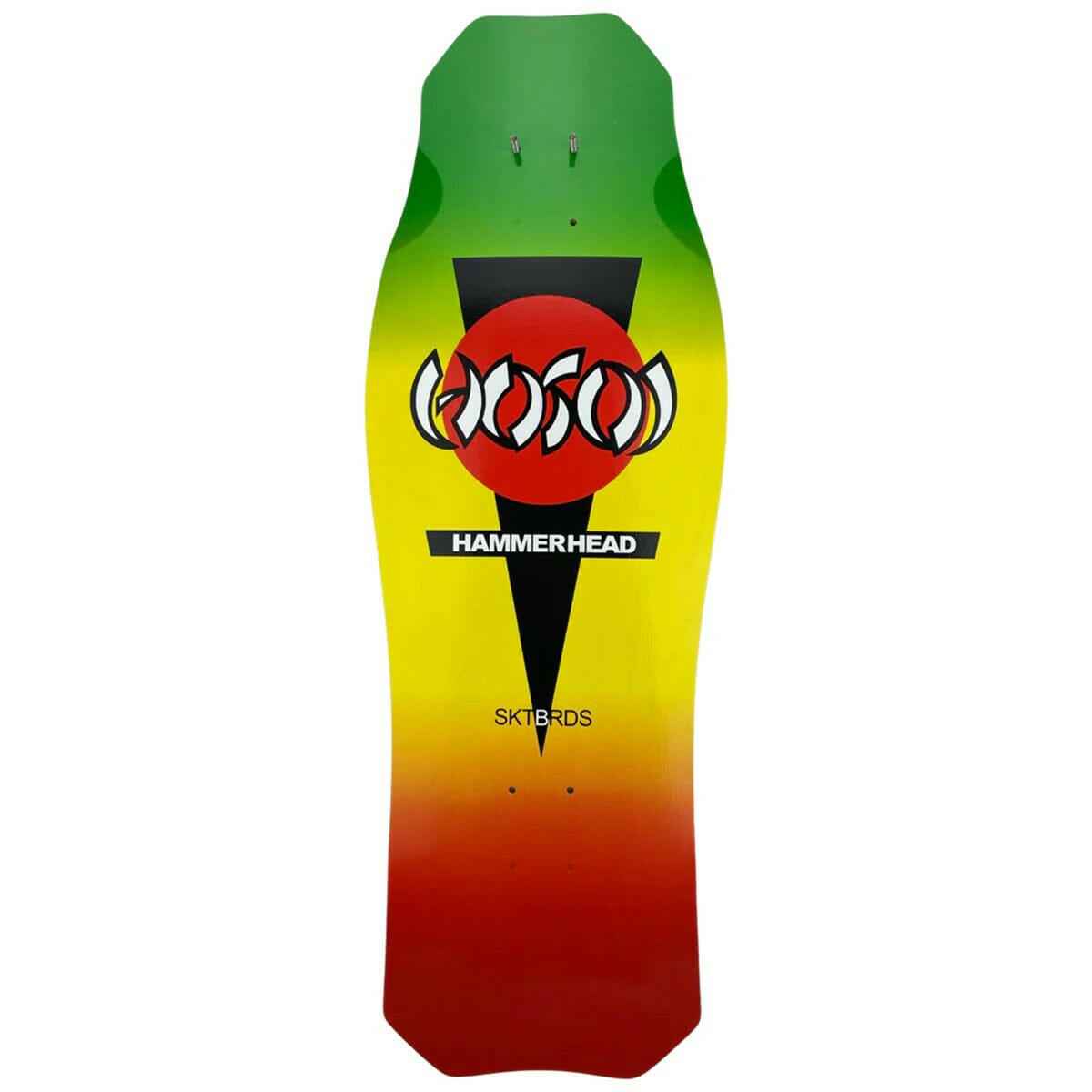 Hosoi - OG Hammerhead Rasta 10.5 Reissue Skateboard Deck.