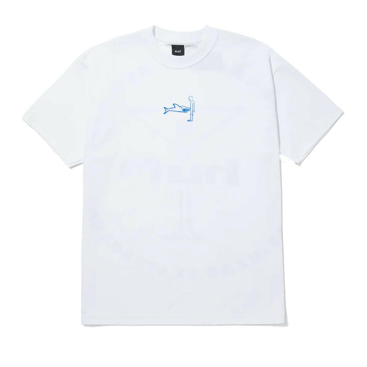 Huf - X Alltimers Shark Attack Tee White.