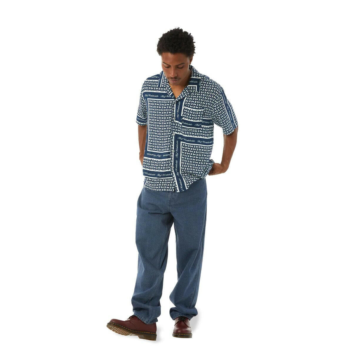 Huf - Cromer Washed Pants Blue Night.
