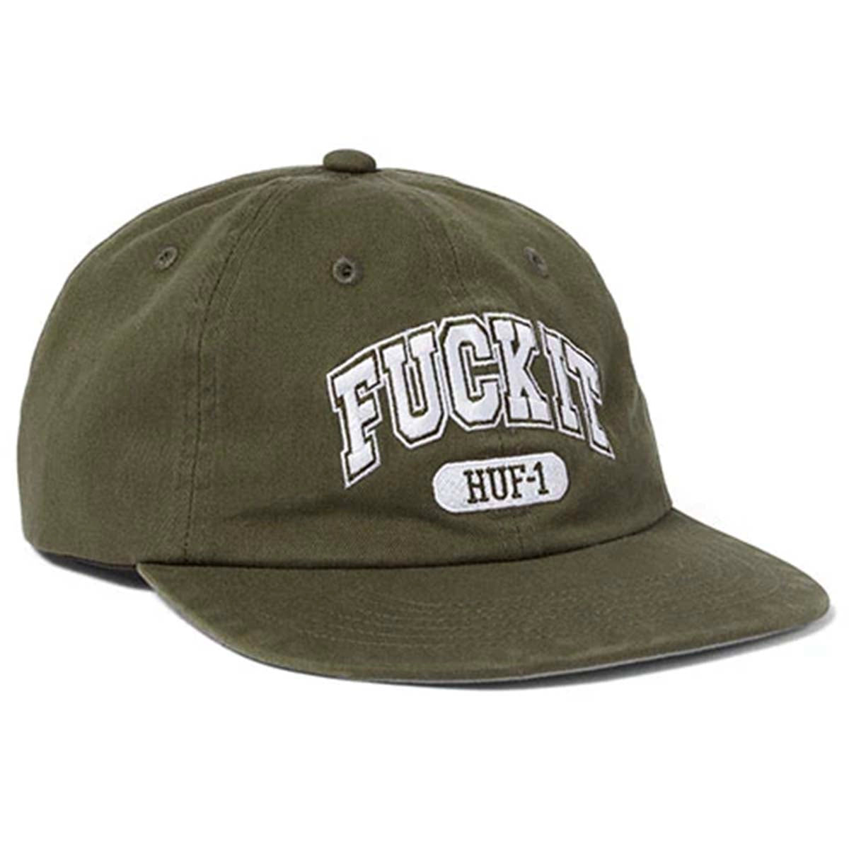 Huf - Fuck It 6 Panel Hat Dried Herb Front