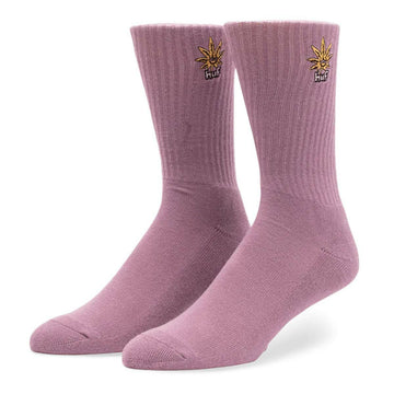 Huf - Green Buddy Embroidered Socks Mauve.