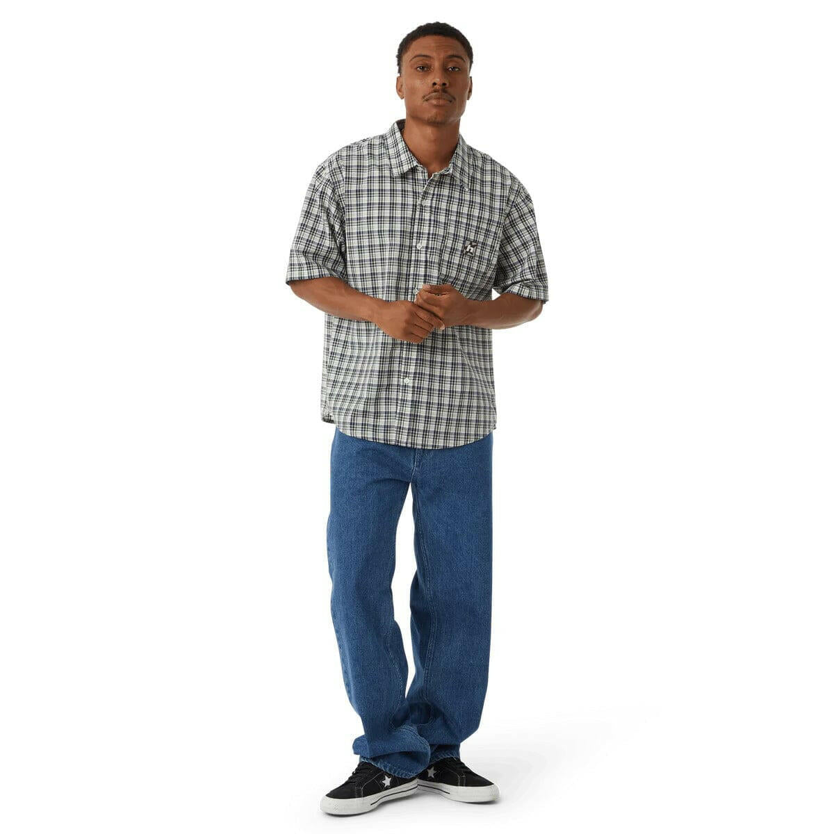 Huf - H Star Plaid Shirt Linen.