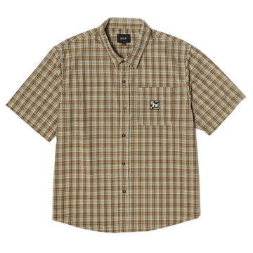 Huf - H Star Plaid Shirt Putty.
